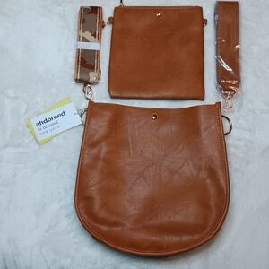 Ah Dorned New York Brown Crossbody Bag Set